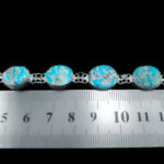 دستبند فیروزه نیشابوری نقره زنانه طرح فاروسا - Image 3