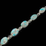 دستبند فیروزه نیشابوری نقره زنانه طرح فاروسا