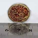 انگشتر عقیق سرخ صفوی دست ساز نقره مردانه طرح فانتزی «علی ولی الله» + حرز امام جواد(ع) - Image 4