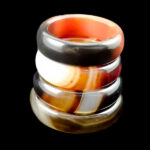 حلقه عقیق سلیمانی مردانه و زنانه طرح زرتشت - Image 3