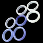 حلقه عقیق کبود مردانه و زنانه طرح ژاستار - Image 2