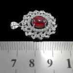 گردنبند عقیق سرخ یمنی نقره زنانه طرح مانال - Image 3