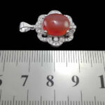 گردنبند عقیق سرخ یمنی نقره زنانه طرح یارا - Image 3