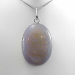 گردنبند عقیق کبود مردانه و زنانه نقره دست ساز طرح «من یتق الله» - Image 3