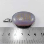 گردنبند عقیق کبود مردانه و زنانه نقره دست ساز طرح «من یتق الله» - Image 2