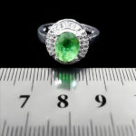 انگشتر الکساندریت الماس تراش نقره زنانه طرح آرتا - Image 4