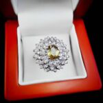 انگشتر الکساندریت الماس تراش نقره زنانه طرح آناهید - Image 2