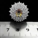 انگشتر الکساندریت الماس تراش نقره زنانه طرح آناهید - Image 4