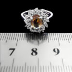 انگشتر الکساندریت الماس تراش نقره زنانه طرح رامیان - Image 4