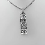 گردنبند حرز امام جواد (ع) نقره طرح عامل - Image 3