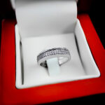 حلقه چند نگین نقره زنانه طرح راحین - Image 2