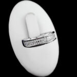 حلقه چند نگین نقره زنانه طرح راحین