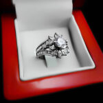 حلقه تک نگین نقره زنانه طرح نامور - Image 2