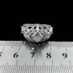 حلقه تک نگین نقره زنانه طرح آویم - Image 2