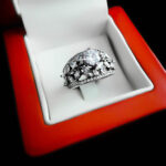 حلقه تک نگین نقره زنانه طرح آویم - Image 3