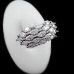 حلقه نقره زنانه طرح برفام - Image 4