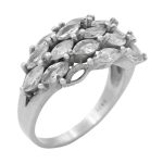 حلقه نقره زنانه طرح برفام