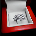 حلقه نقره زنانه طرح برفام - Image 3