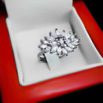 حلقه نقره زنانه طرح کنام - Image 2