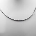 زنجیر نقره ظریف طرح فاخر مقیم با عیار ۹۲۵ مخصوص گردنبند (۶۰ سانتی متری) - Image 2