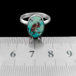 انگشتر فیروزه نیشابوری نقره دست ساز مردانه و زنانه طرح نامان+ حرز امام جواد (ع) - Image 2
