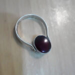 انگشتر عقیق یمنی سرخ و مشکی نقره دست ساز مردانه و زنانه طرح دو عقیق ۲+ حرز امام جواد (ع) - Image 6