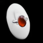 انگشتر عقیق سرخ نقره دست ساز مردانه و زنانه هگل+ حرز امام جواد (ع)