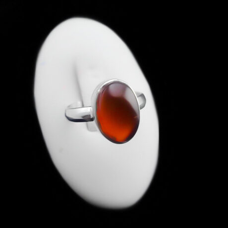 انگشتر عقیق سرخ نقره دست ساز مردانه و زنانه هگل+ حرز امام جواد (ع)