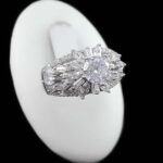 حلقه تک نگین نقره زنانه طرح هابز