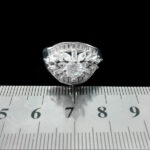 حلقه تک نگین نقره زنانه طرح داروین - Image 3