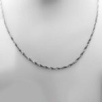 زنجیر نقره طرح باراما با عیار ۹۲۵ مخصوص گردنبند (۵۰ سانتی متری) - Image 2