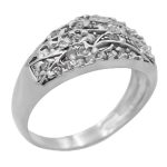 حلقه نقره زنانه طرح مونالیزا