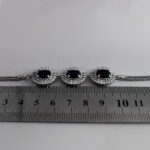 دستبند آمیتیست الماس تراش نقره زنانه طرح تسکو - Image 2