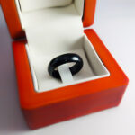 حلقه عقیق مشکی اصلی مردانه و زنانه با سایزهای مختلف - Image 4