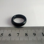 حلقه عقیق مشکی اصلی مردانه و زنانه با سایزهای مختلف - Image 2