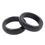 حلقه عقیق مشکی اصلی مردانه و زنانه با سایزهای مختلف