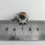 گردنبند عقیق سلیمانی نقره زنانه طرح پاناما - Image 3