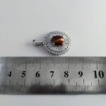 گردنبند عقیق سلیمانی نقره زنانه طرح روسپان - Image 3