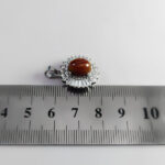 گردنبند عقیق سلیمانی نقره زنانه طرح مانا - Image 2