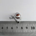 گردنبند عقیق سلیمانی نقره زنانه طرح آیفر - Image 3