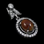 گردنبند عقیق سلیمانی نقره زنانه طرح بالجا - Image 4