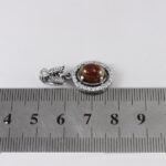 گردنبند عقیق سلیمانی نقره زنانه طرح بالجا - Image 2