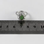 نیم ست زمرد الماس تراش نقره زنانه طرح فردخت - Image 3