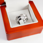 حلقه و پشت حلقه نقره زنانه طرح جانان - Image 3