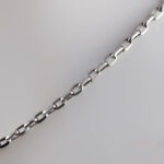زنجیر نقره طرح آزاد عیار ۹۲۵ مخصوص گردنبند (۵۰ سانتی متری)