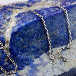 زنجیر نقره طرح آزاد عیار ۹۲۵ مخصوص گردنبند (۵۰ سانتی متری) - Image 2