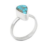 انگشتر فیروزه نیشابوری نقره دست ساز مردانه و زنانه طرح فروردین + حرز امام جواد (ع)