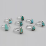 انگشتر فیروزه نیشابوری نقره دست ساز مردانه و زنانه طرح فروردین + حرز امام جواد (ع) - Image 2