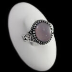 انگشتر عقیق کبود یمنی نقره مردانه طرح آبتین