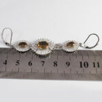 نیم ست الکساندریت الماس تراش نقره زنانه طرح دایانا - Image 3